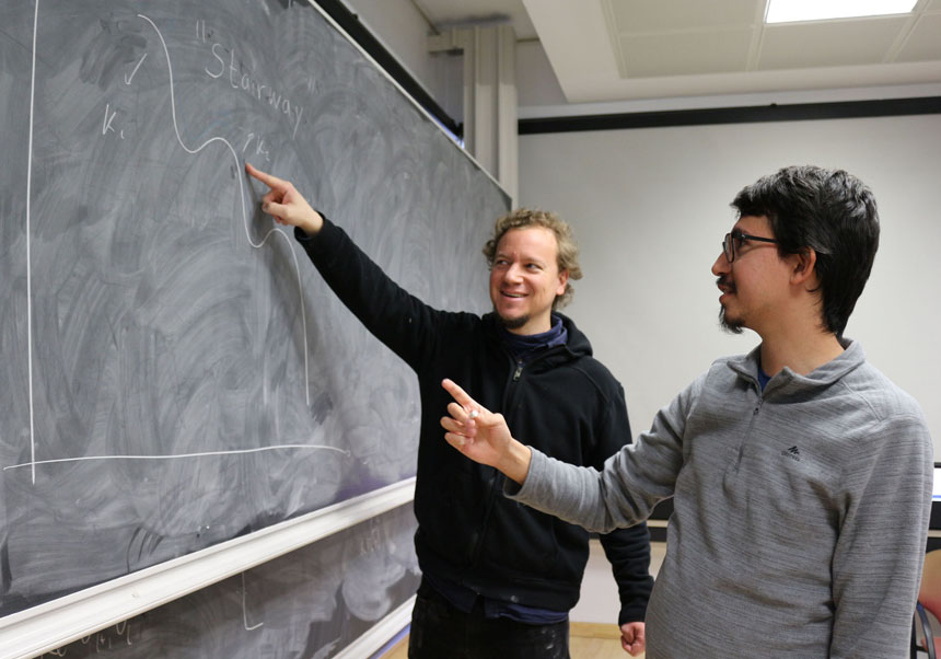 Daniel G. Figueroa (left) and Nicolás Loayza (right).